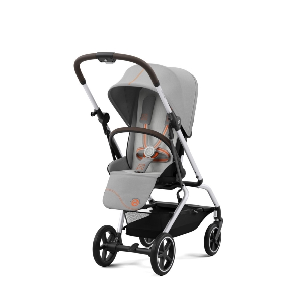 Коляска прогулочная Cybex Eezy S Twist+ 2 SLV (с дождевиком и бампером), Lava Grey (Серый)