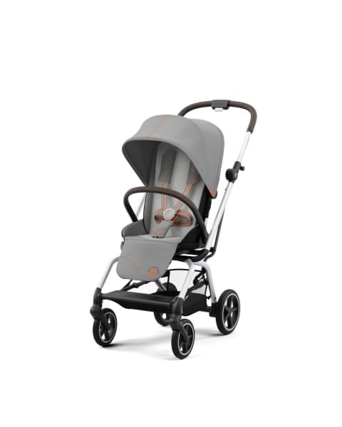 Коляска прогулочная Cybex Eezy S Twist+ 2 SLV (с дождевиком и бампером), Lava Grey (Серый)