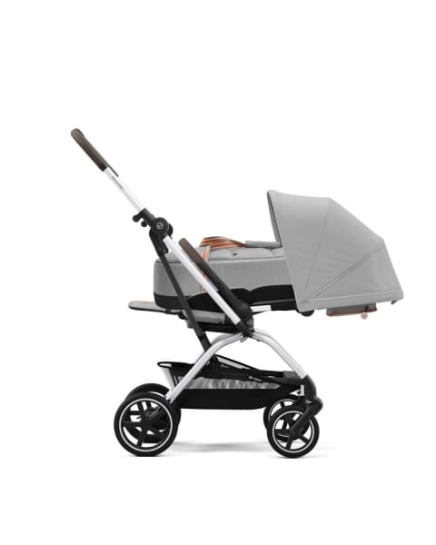 Коляска прогулочная Cybex Eezy S Twist+ 2 SLV (с дождевиком и бампером), Lava Grey (Серый)