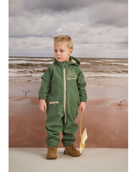 Комбинезон Leokid Softshell, Tiger Mood (Зеленый)