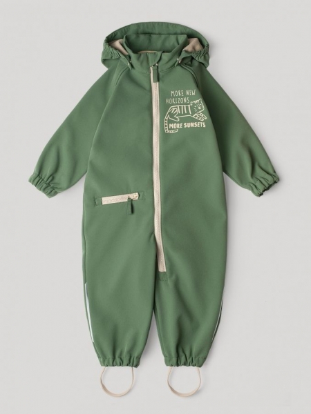 Комбинезон Leokid Softshell, Tiger Mood (Зеленый)