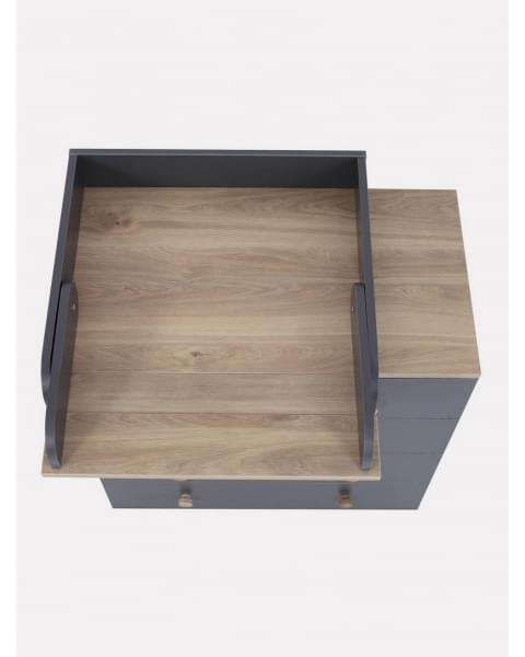 Комод пеленальный Rant Elsa Pro 800/4 с органайзером Moon grey