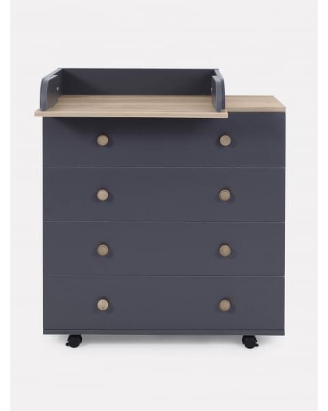 Комод пеленальный Rant Elsa Pro 800/4 с органайзером Moon grey