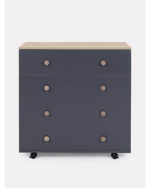 Комод пеленальный Rant Elsa Pro 800/4 с органайзером Moon grey