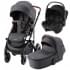 Коляска 3 в 1 Britax Roemer Smile 5Z, Midnight Grey + BABY-SAFE CORE Space Black