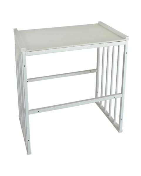 Кровать детская INDIGO Simple 7в1 с поперечным маятником (белый)