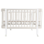 Кровать детская Indigo Italiano Baby продольный маятник на колесах кашемир-белый