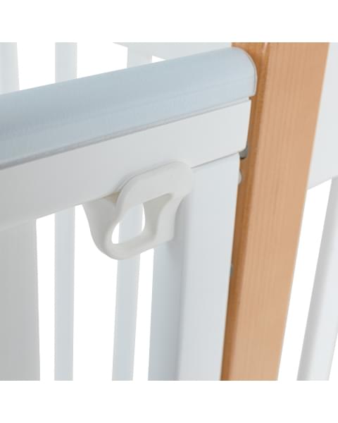 Кровать детская Pituso Olivia (маятник/ящик/автостенка) 120*60 см Белый-Бук