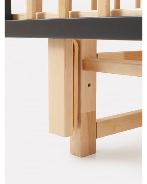 Кроватка Rant Indy Pro маятник Moon Grey