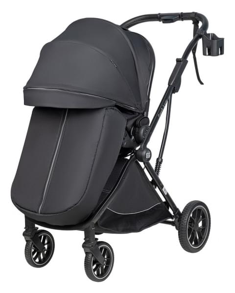 Детская прогулочная коляска Farfello Fest Lux Угольно-черный/Carbon black FL-12 черная рама