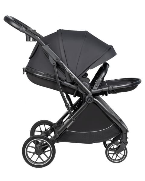 Детская прогулочная коляска Farfello Fest Lux Угольно-черный/Carbon black FL-12 черная рама