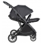 Детская прогулочная коляска Farfello Fest Lux Угольно-черный/Carbon black FL-12 черная рама