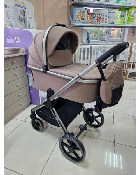 Модульная коляска 3в1 Luxmom FIMOS 999 хаки коричневый