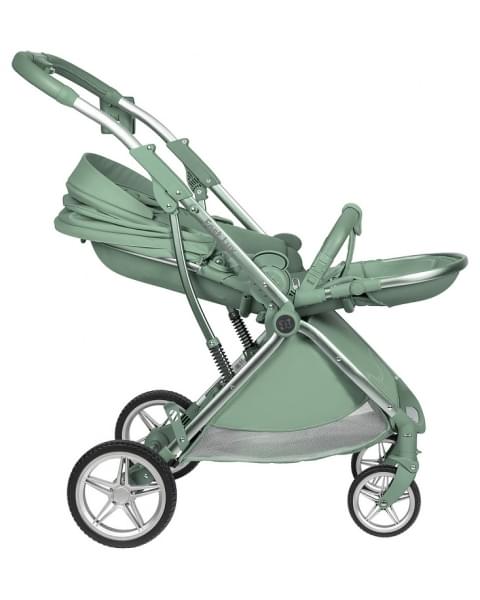 Детская прогулочная коляска Farfello Fest Lux Зеленый/Green FL-13 цветная рама