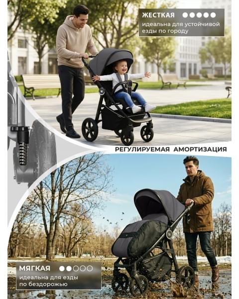 Прогулочная коляска Sweet Baby Contente Plus Basic Grey