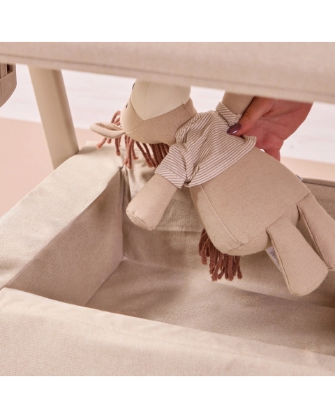 Колыбель приставная Tutti Bambini CoZee Air 2 с колесами Soft Walnut/Cocoa