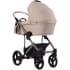 Детская коляска Bebetto Magnum Light Pro 2 в 1 01 св.бежевая кожа/бежевая рама