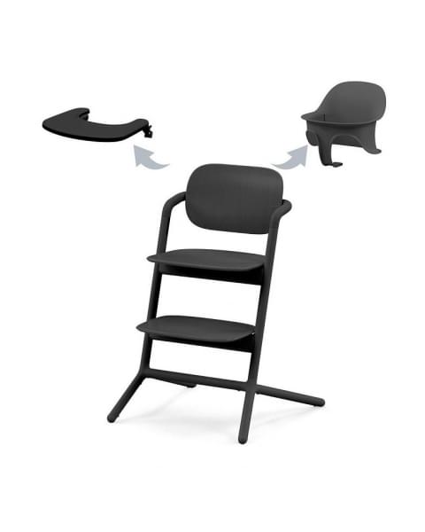 Стульчик для кормления Cybex Lemo 3 в 1, Stunning Black (Черный)