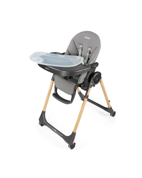 Стульчик для кормления Peg-Perego Prima Pappa Follow Me, Ambiance Ice (Серый)