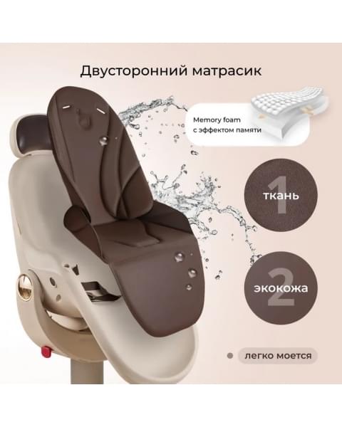 Стульчик для кормления Farfello Aimile Gold кофейный