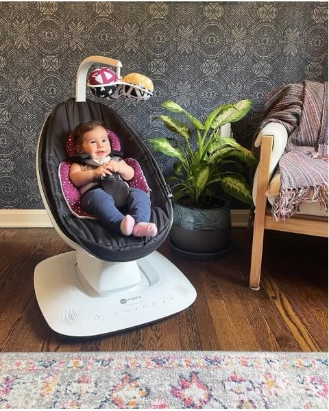 Вкладыш для новорожденного 4Moms MamaRoo, Maroon / Plush (Бордовый)