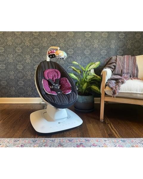 Вкладыш для новорожденного 4Moms MamaRoo, Maroon / Plush (Бордовый)