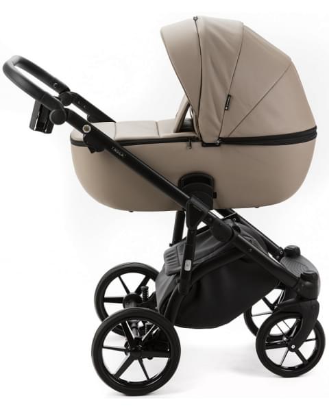 Детская коляска Adamex Nola Deluxe 3 в 1 N-SA09 (Т.БЕЖ. КОЖА)
