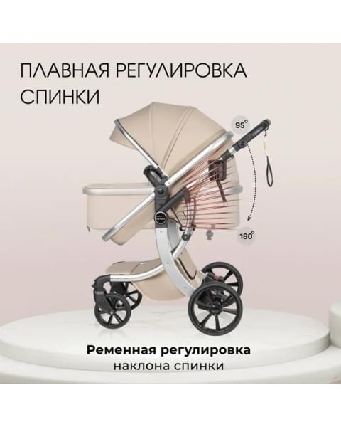 Коляска трансформер Aimile Adventurer бежевый