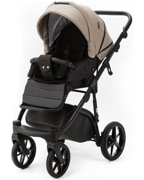 Детская коляска Adamex Nola Deluxe 3 в 1 N-SA09 (Т.БЕЖ. КОЖА)