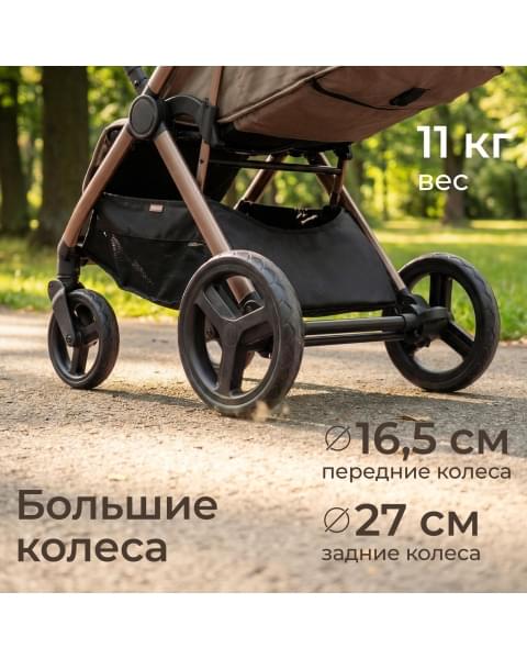 Коляска прогулочная UNIX Kids Vento / Венто светло-серый