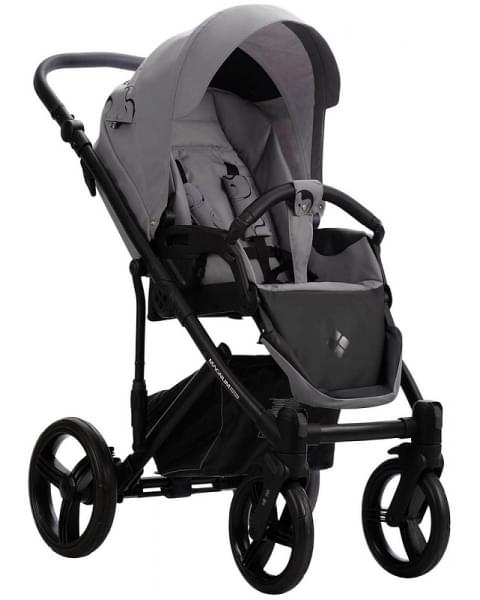 Детская коляска Bebetto Magnum Light SE 2 в 1 07 св.серый, черная рама
