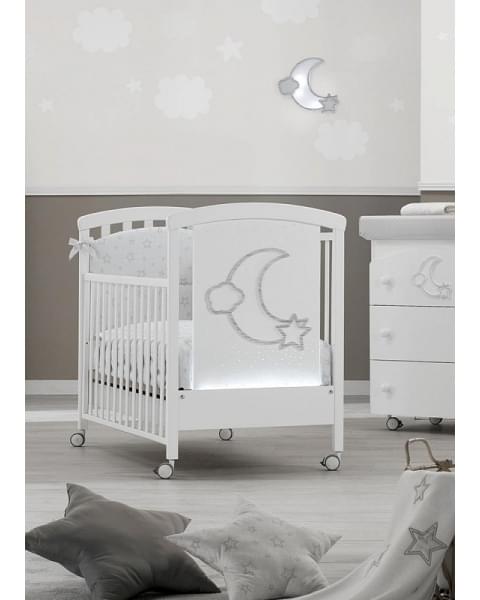 Детская кровать Erbesi Moon LED белый