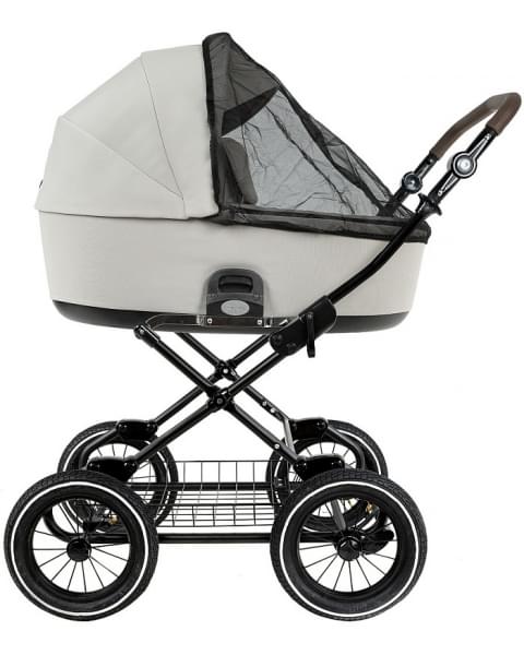 Детская коляска Roan Bass Next Classic 2.0 d12 3 в 1 с автокреслом Tutis Elo Lux EduSky Black BNC/84/2 Marzipan/Black/руч.Cappuccino