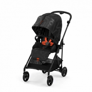 Коляска прогулочная Cybex Melio, Street Real Black / с узором ( аксессуары) 