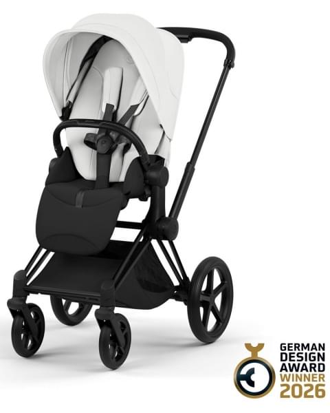 Коляска Cybex Priam V Matt Black Style Collection 2 в 1 Off White