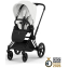 Коляска Cybex Priam V Matt Black Style Collection 2 в 1 Off White