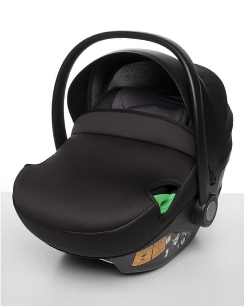 Детская коляска Peppy Monaco 3 в 1 с автокреслом First Brownie коричневый, рама черная