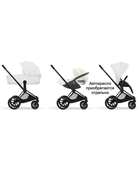 Коляска Cybex Priam V Matt Black Style Collection 2 в 1 Off White