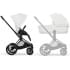 Коляска Cybex Priam V Matt Black Style Collection 2 в 1 Off White
