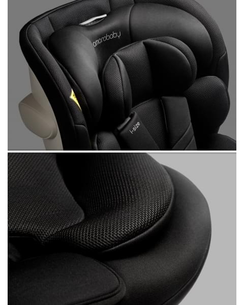 Детское удерживающее устройство Amarobaby Defender, i-Size, 40-150 см, черный