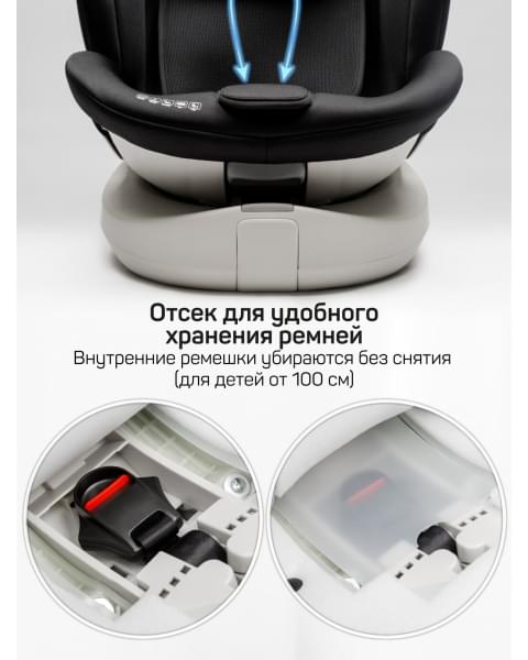 Детское удерживающее устройство Amarobaby Defender, i-Size, 40-150 см, черный