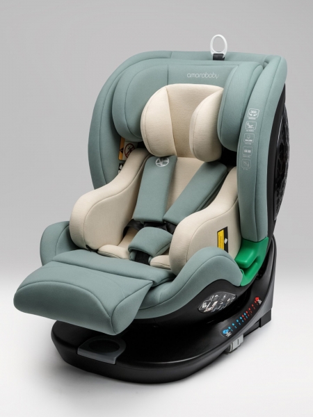 Детское удерживающее устройство Amarobaby Triumph, i-Size, 40-150 см, зеленый
