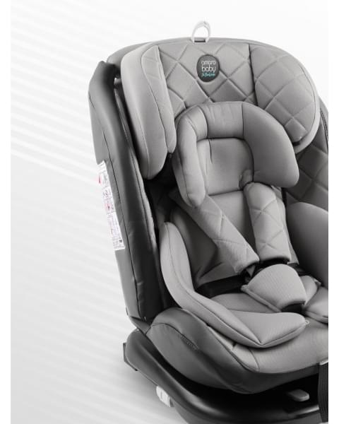 Автокресло детское AMAROBABY Brilliant ISOFIX класс D, группа 0+/1/2/3, (серый)