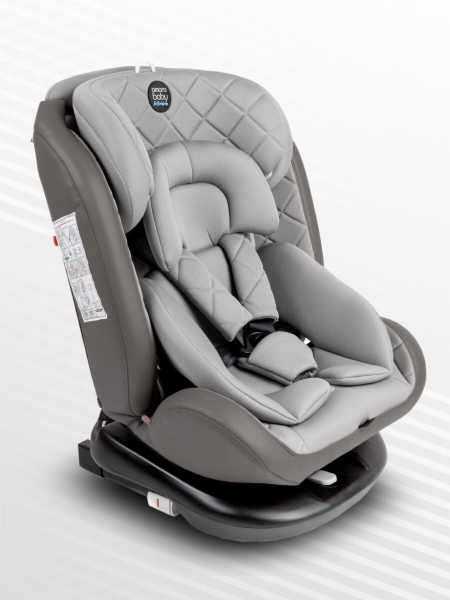 Автокресло детское AMAROBABY Brilliant ISOFIX класс D, группа 0+/1/2/3, (серый)
