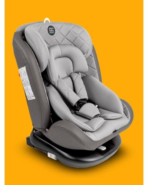 Автокресло детское AMAROBABY Brilliant ISOFIX класс D, группа 0+/1/2/3, (серый)