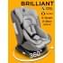 Автокресло детское AMAROBABY Brilliant ISOFIX класс D, группа 0+/1/2/3, (серый)