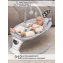 Электронные качели детские Amarobaby Teddy swing, серый