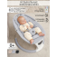 Электронные качели детские Amarobaby Teddy swing, серый