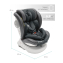 Автокресло детское AMAROBABY CHAMPION, Isofix класс D, группа 0+/1/2/3, (графит)