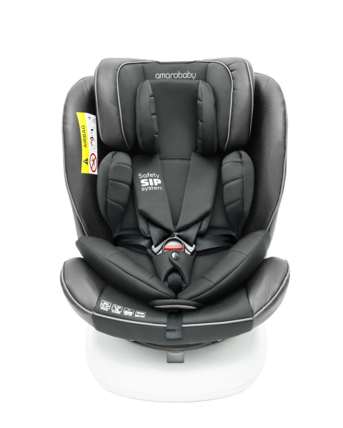 Автокресло детское AMAROBABY CHAMPION, Isofix класс D, группа 0+/1/2/3, (графит)